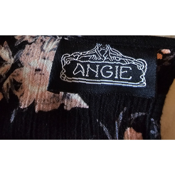 Angie VTG Romper Pockets Women's L Boho Hippie floral print Print - Picture 4 of 5